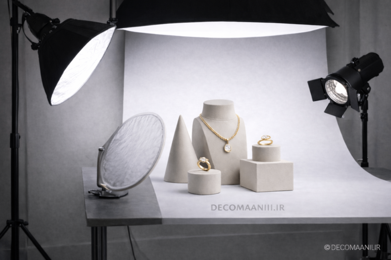 نور استاندارد عکاسی زیورآلات