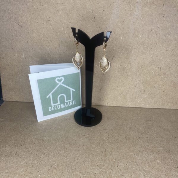 استند گوشواره پلکسی کد 2 مشکی