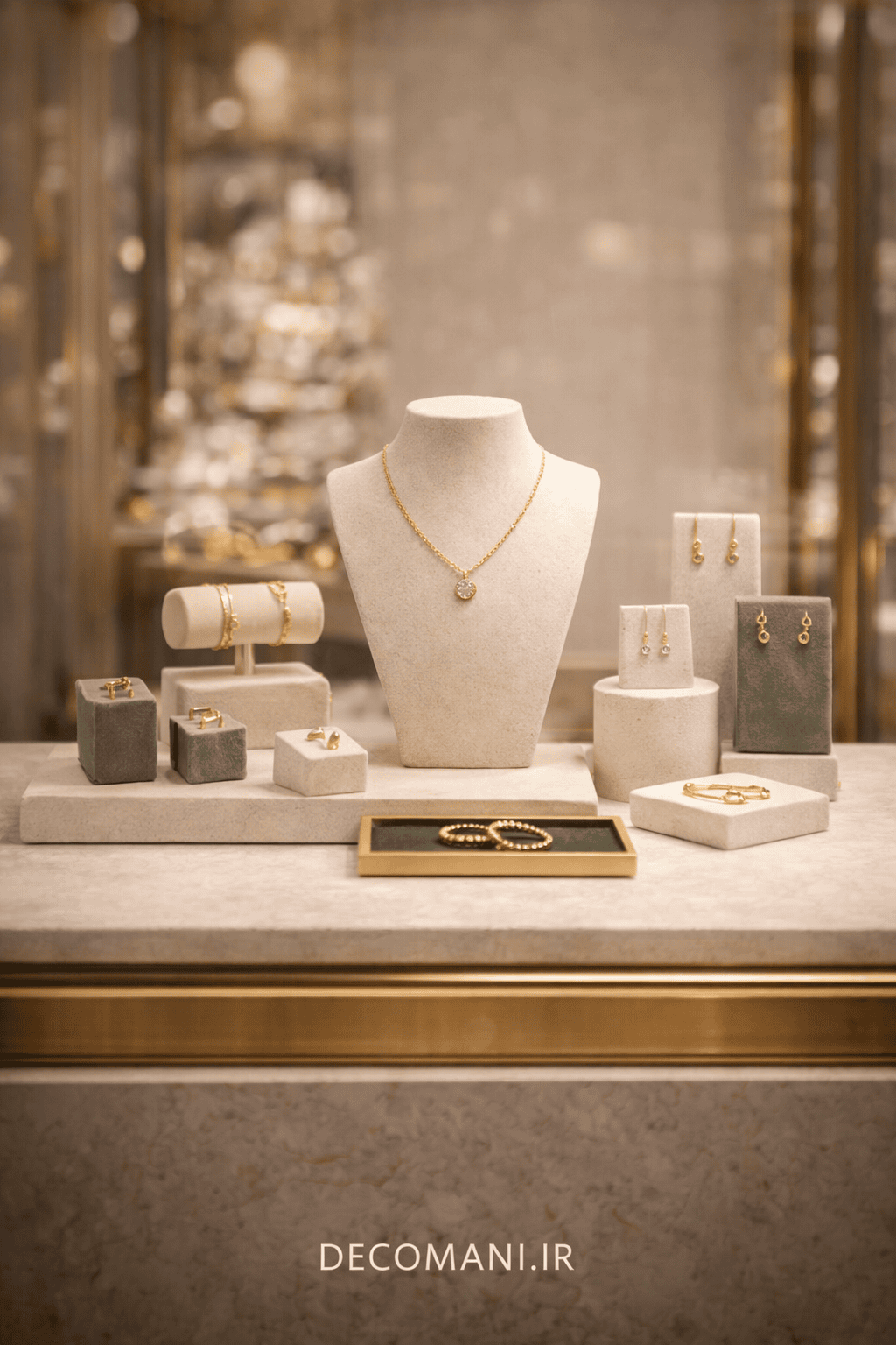 بهترین استند برای ویترین‌ کوچک طلافروشی